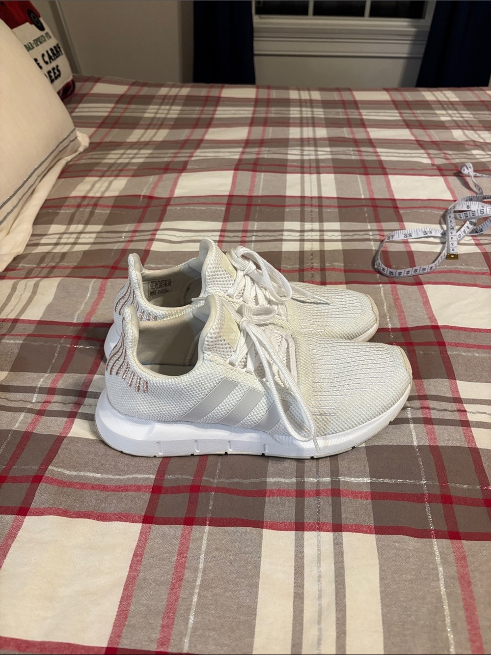adidas Women’s White Mesh Athletic Sneakers